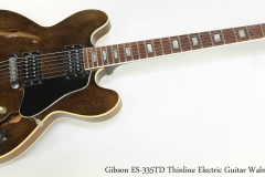Gibson ES-335TD Thinline Electric Guitar Walnut, 1975   Full Front VIew