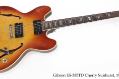 Gibson ES-335TD Cherry Sunburst, 1966 Full Front View