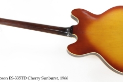 Gibson ES-335TD Cherry Sunburst, 1966 Full Rear View