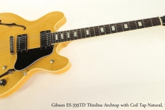 Gibson ES-335TD Thinline Archtop with Coil Tap Natural, 1979  Full Front View