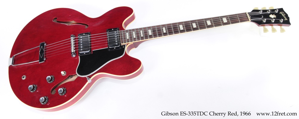 Gibson ES-335TDC Cherry Red, 1966 Full Front View