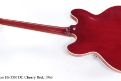 Gibson ES-335TDC Cherry Red, 1966 Full Rear View