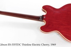 Gibson ES-335TDC Thinline Archtop Electric Cherry, 1969 Full Rear View