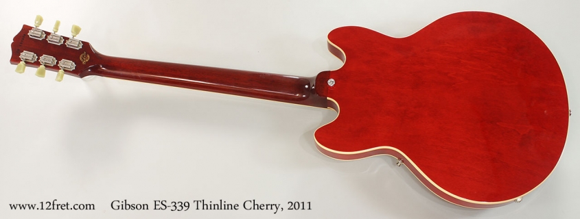 Gibson ES-339 Thinline Cherry, 2011 Full Rear View