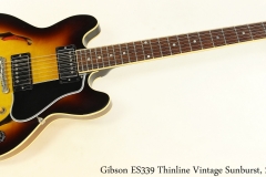 Gibson ES339 Thinline Vintage Sunburst, 2011 Full Front View