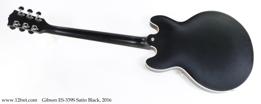 Gibson ES-339S Satin Black, 2016 Full Rear View