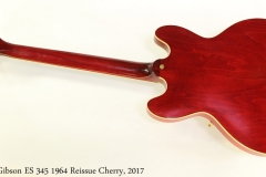 Gibson ES 345 1964 Reissue Cherry, 2017 Full Rear View