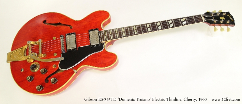 Gibson ES-345TD 'Domenic Troiano' Electric Thinline, Cherry, 1960  Full Front View