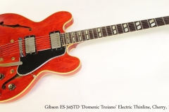 Gibson ES-345TD 'Domenic Troiano' Electric Thinline, Cherry, 1960  Full Front View