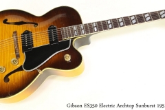 Gibson ES350 Electric Archtop Sunburst 1951 Full Front View