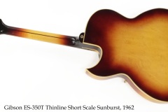 Gibson ES-350T Thinline Short Scale Sunburst, 1962 Full Front View