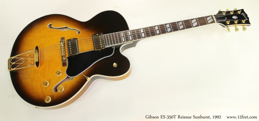 Gibson ES-350T Reissue Sunburst, 1992 Full Front View