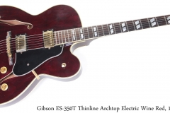 Gibson ES-350T Thinline Archtop Electric Wine Red, 1978 Full Front View