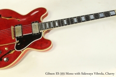 Gibson ES-355 Mono with Sideways Vibrola, Cherry 1961  Full Front View