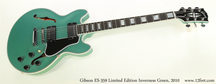 Gibson ES-359 Limited Edition Inverness Green, 2010   Full Front View