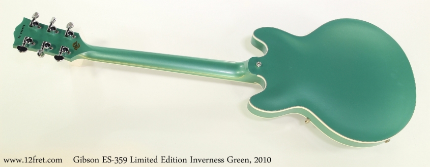 Gibson ES-359 Limited Edition Inverness Green, 2010   Full Rear View