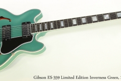 Gibson ES-359 Limited Edition Inverness Green, 2010   Full Front View