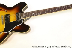 Gibson ESDP 335 Tobacco Sunburst, 2011 Full Front View