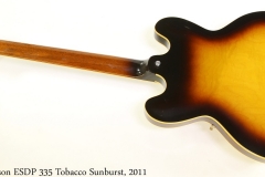 Gibson ESDP 335 Tobacco Sunburst, 2011 Full Rear View