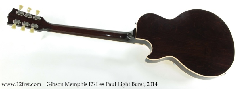 Gibson Memphis ES Les Paul Lightburst, 2014 Full Rear View