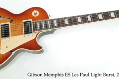 Gibson Memphis ES Les Paul Lightburst, 2014 Full Front View