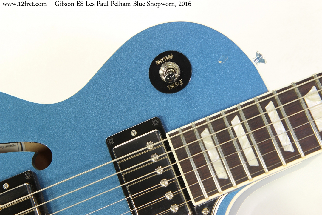Gibson ES Les Paul Pelham Blue Shopworn, 2016 Finish Dent View