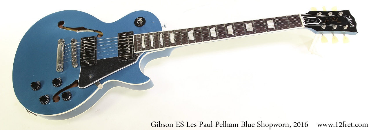 Shopworn Gibson ES Les Paul Pelham Blue, 2016 | www.12fret.com