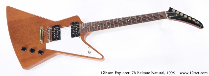 Gibson Explorer 76 Reissue Natural, 1998 Full Front View