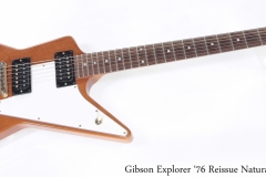 Gibson Explorer 76 Reissue Natural, 1998 Full Front View