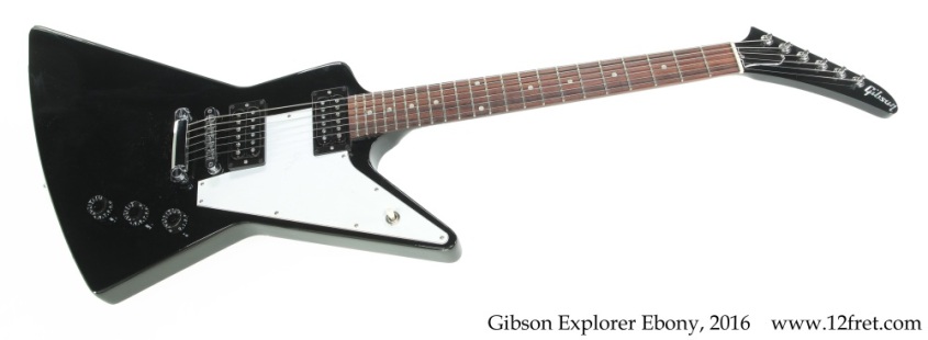 Gibson Explorer Ebony, 2016 Full Front View