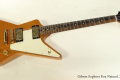 Gibson Explorer Koa Natural, 2004  Full Front View