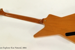 Gibson Explorer Koa Natural, 2004  Full Rear View