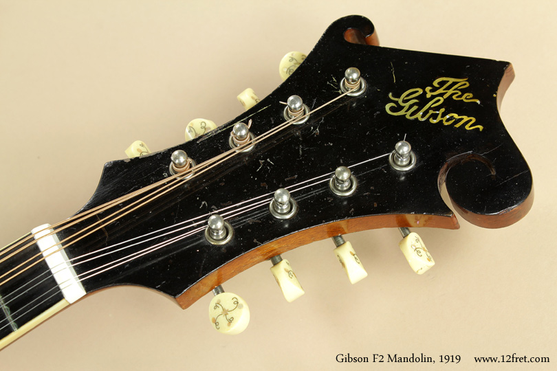 Gibson F2 Mandolin 1919 head front