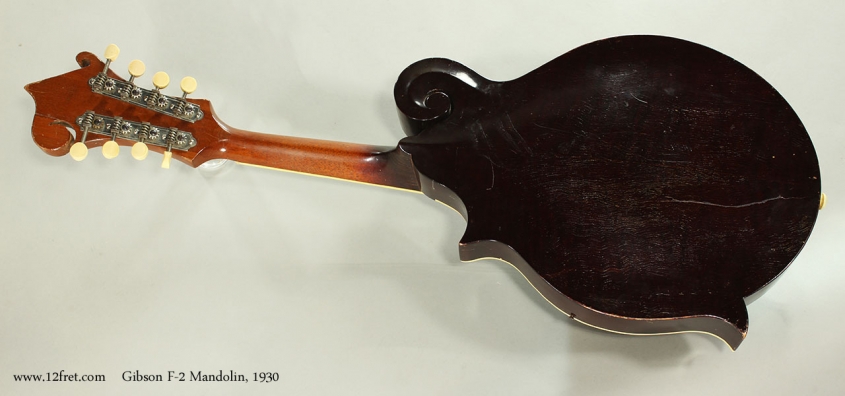 Gibson F-2 Mandolin, 1930 Full Rear View