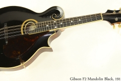 Gibson F2 Mandolin Black, 1911 Full Front View