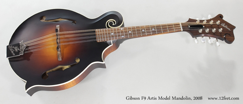 Gibson F9 Artis Model Mandolin, 2008 Full Front View