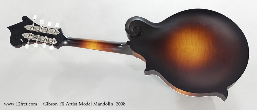 Gibson F9 Artis Model Mandolin, 2008 Full Rear View