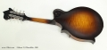 Gibson F-9 Mandolin, 2001 Full Rear View