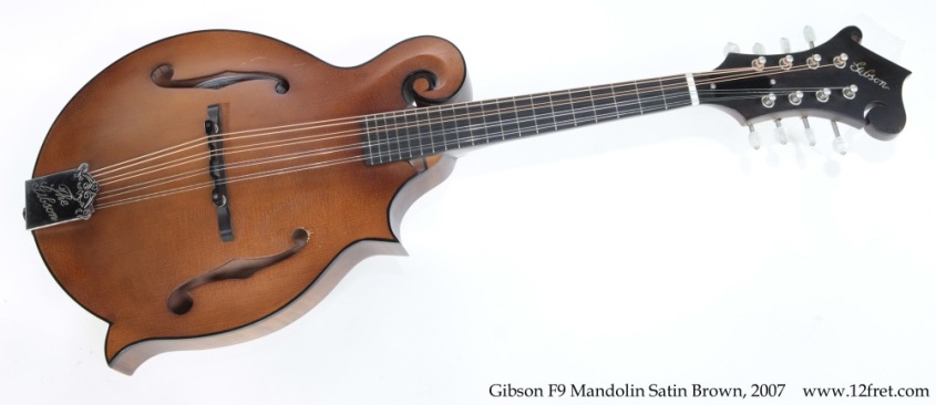 Gibson F9 Mandolin Satin Brown, 2007 Full Front View