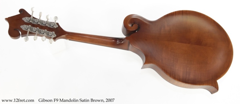 Gibson F9 Mandolin Satin Brown, 2007 Full Rear View