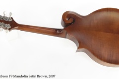 Gibson F9 Mandolin Satin Brown, 2007 Full Rear View