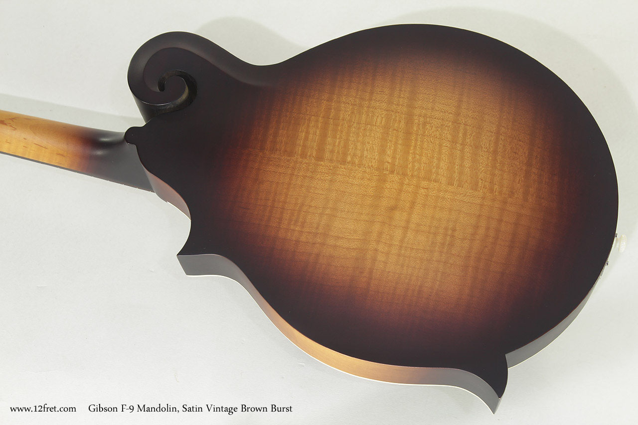 Gibson F-9 Mandolin Satin Brownburst back