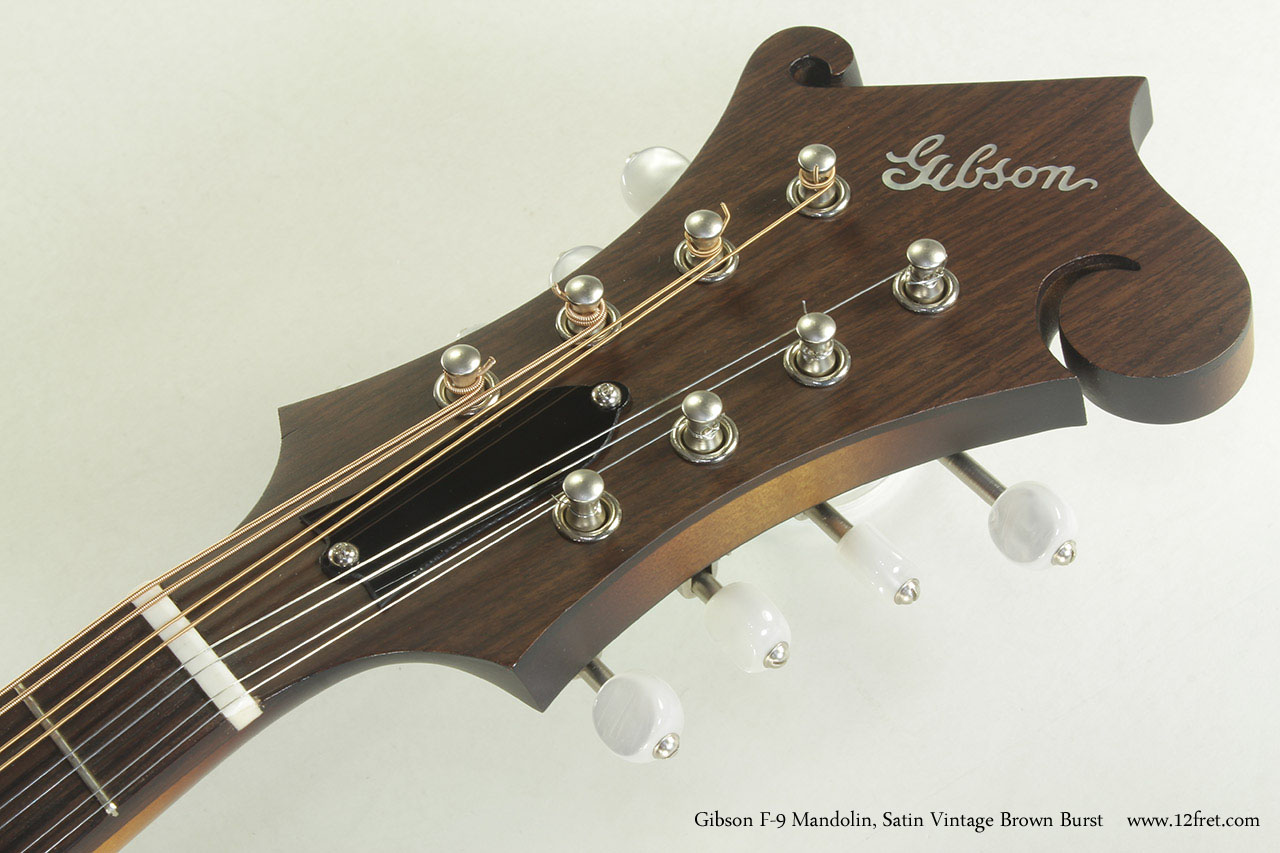 Gibson F-9 Mandolin Satin Brownburst head front