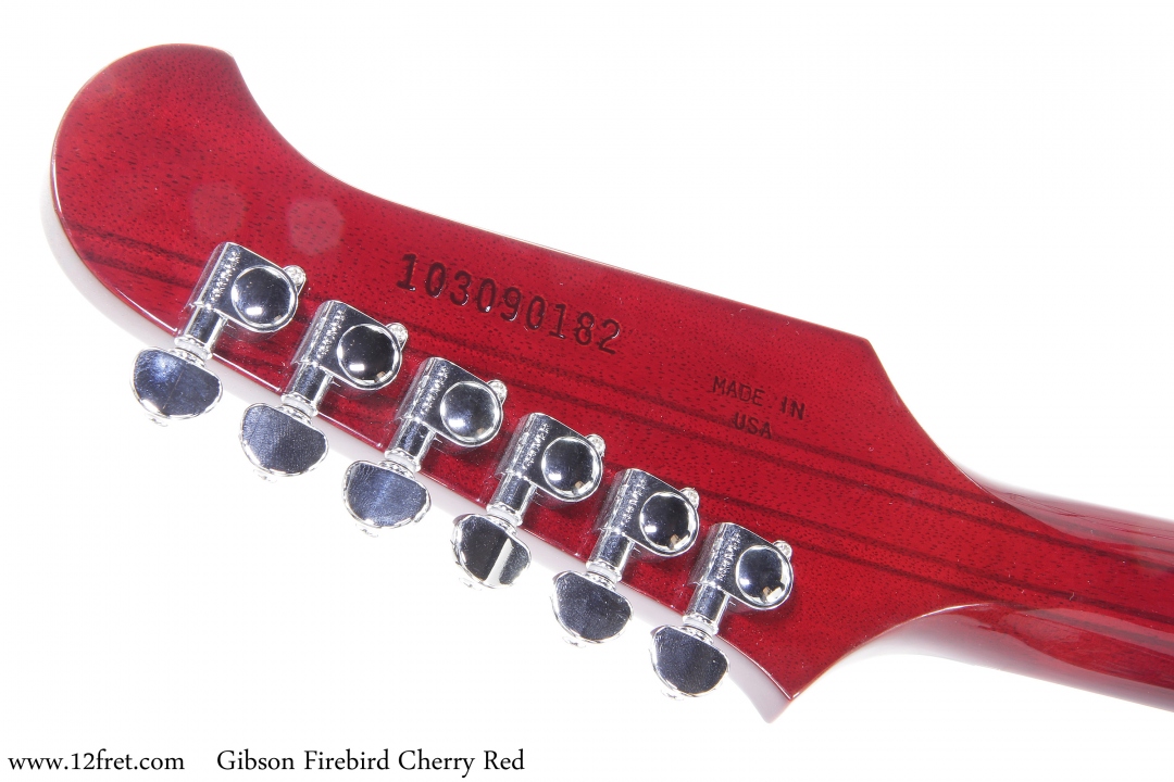 Gibson Firebird Cherry Red Head Rear View