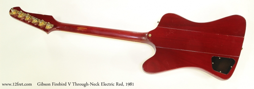 Gibson Firebird V Through-Neck Electric Red, 1981   Full Rear View