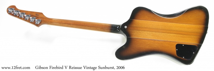 Gibson Firebird V Reissue Vintage Sunburst, 2006 Full Rear View