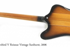 Gibson Firebird V Reissue Vintage Sunburst, 2006 Full Rear View