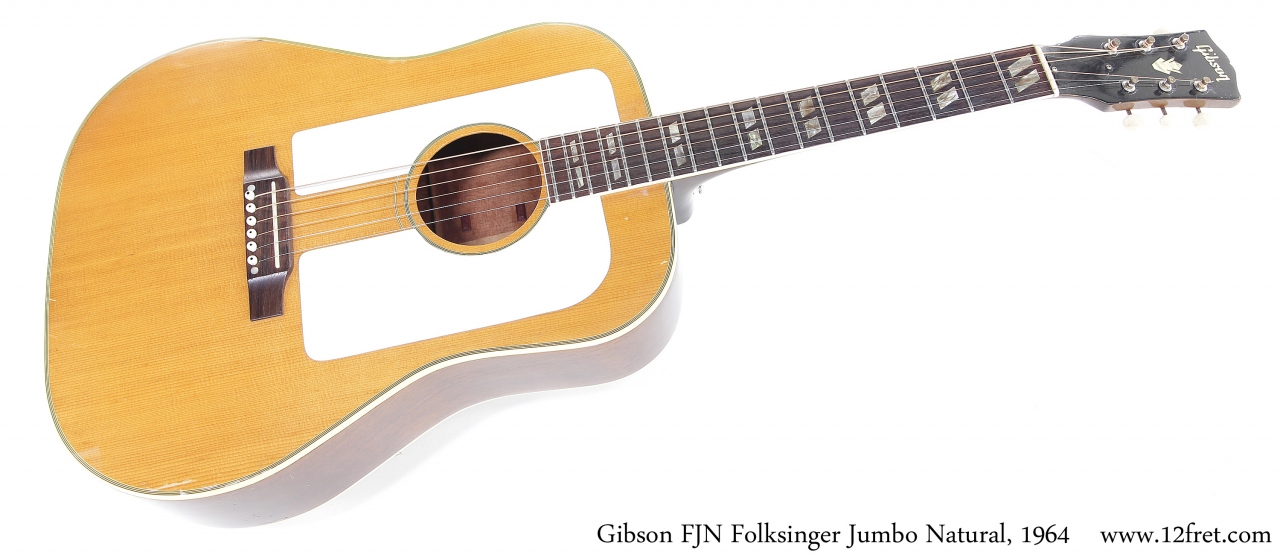 Gibson FJN Folksinger Jumbo Natural, 1964 Full Front View