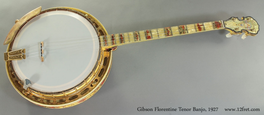 Gibson Florentine Tenor Banjo 1927 full front view