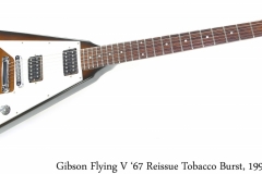 Gibson Flying V '67 Reissue Tobacco Burst, 1990 Full Front View